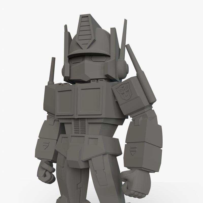 Autobot Optimus Prime - Chibi/Stylized