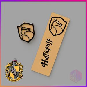 HUFFLEPUFF KEYCHAIN AND BOOKMARK PACK - HARRY POTTER