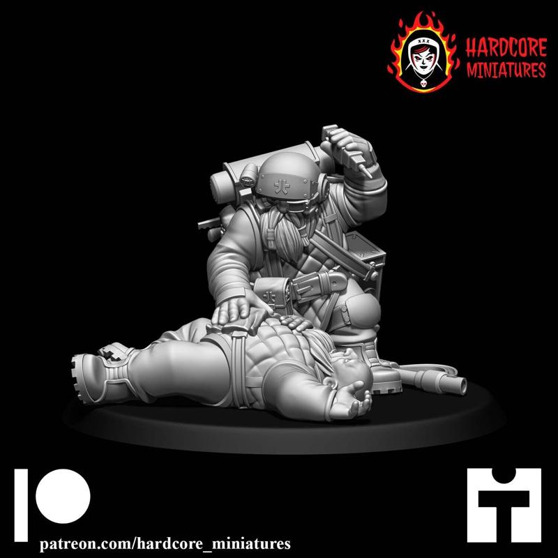 Dwarf Medic Rescue Scene