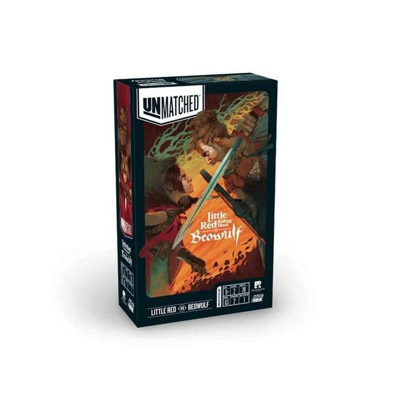 Unmatched – Little Red Riding Hood vs. Beowulf (Fan-Made Hero Cubes)