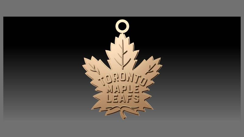 NHL toronto maple leafs keychan shield color printable