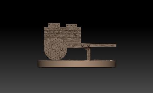 Cart (carroça) 75mm with base