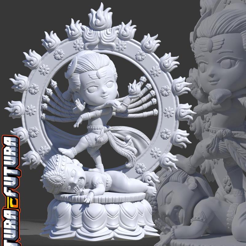 Chibi Nataraja - The Lord of Dance [Easy Paint]