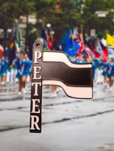 Color Guard Flag Team Bag Tag