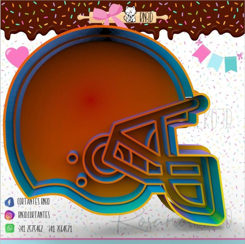 RUGBY HELMET cookie cutter - RUGBY HELMET cookie cutter