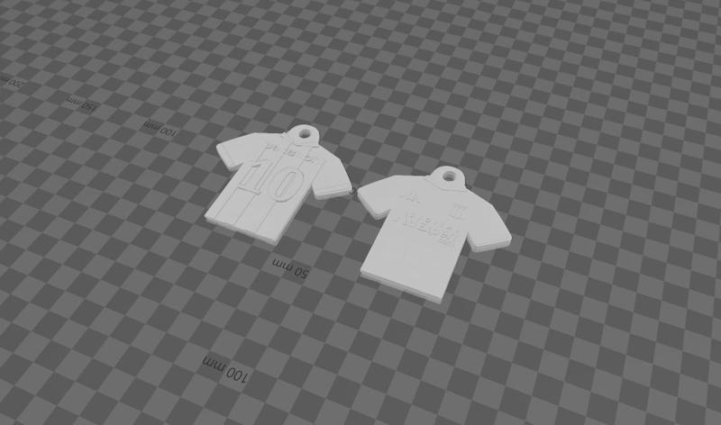 Racing T-shirt key ring