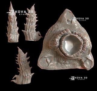 3 Intriguing Space Plants & Base Set - Ideal for Wargamers!