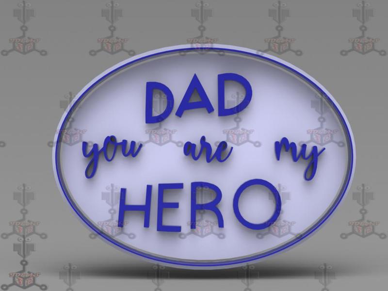 FATHER'S DAY COOKIE CUTTER DAD YOU ARE MY HERO