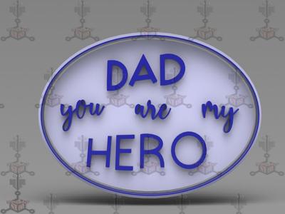 FATHER'S DAY COOKIE CUTTER DAD YOU ARE MY HERO