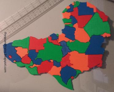 Gambia.  FOR AFRICA MAP PUZZLE