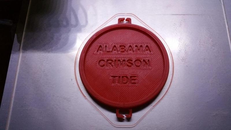 Crimson Tide 72mm NIKON lens cap holder