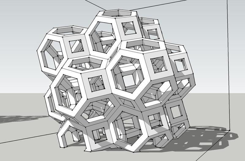 A Clumpa Truncated Octahedrons