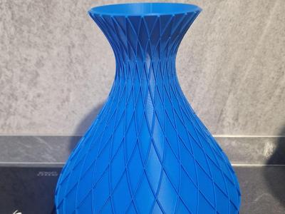 Geometric Weave Vase