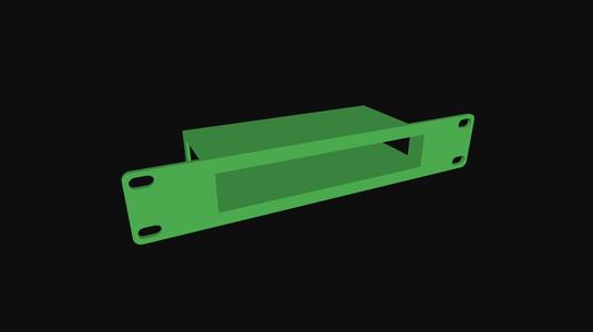 Zyxel GS1200-8 10 inch rack mount, with rounded corners