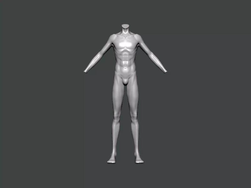 3D Model-ANATOMY0026 male mannequin