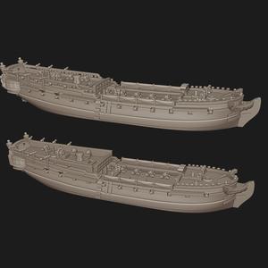 GB Enterprise-class 6th rate (2-PACK) (28 guns), (1775-1828) & Blender Exporter, AOA-GB-49