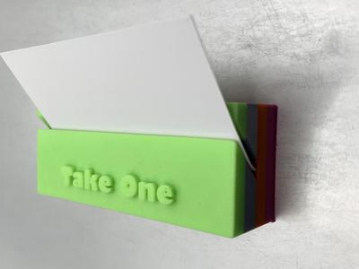 Windproof Angled Business Card Holder