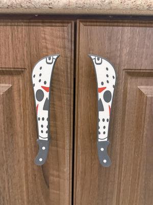 Drawer - Cabinet Pull - Machete Goalie Mask 96mm (3.75in)