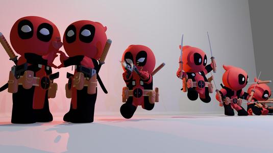 deadpools in different poses