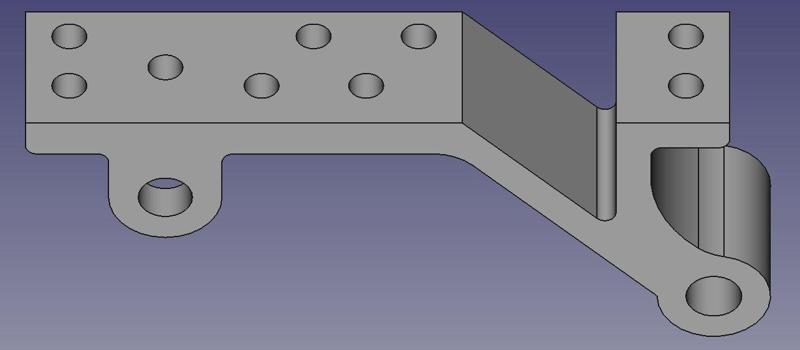 Spring block 2-axle rail wagon left