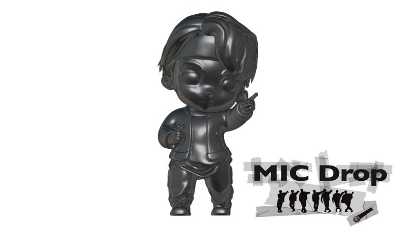 BTS V animated Chibi Funko in MIC DROP