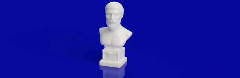 Pythagoras 3d model bust of person