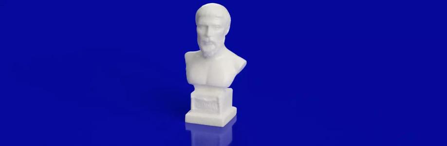 Pythagoras 3d model bust of person