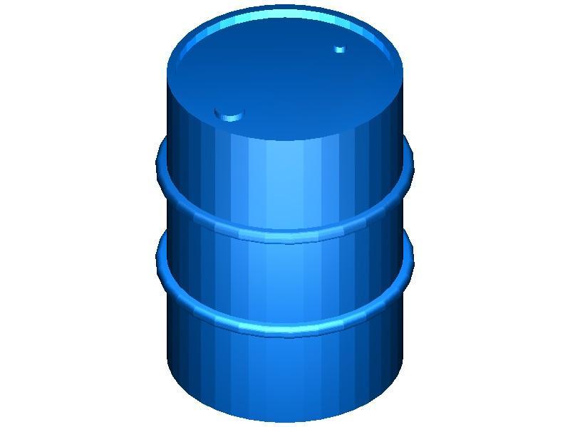 Oil drum 200 liter scale 1:43 - track 0 - scale 0