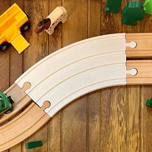 Train Track - Double Curve - Compatible with BRIO and Others