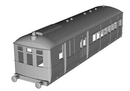 RENFE/ZAFRA-HUELVA(Spain) railway Sentinel railmotor 1/100 scale