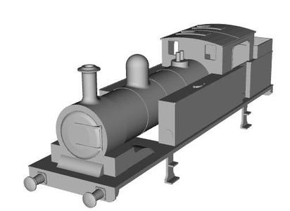 Metropolitan Railway F class 0-6-2T loco 1/87 scale