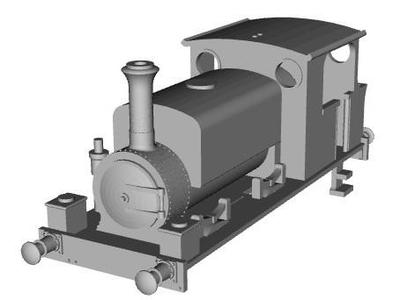 North Sunderland Railway Manning Wardle Bamburgh 1/100 scale