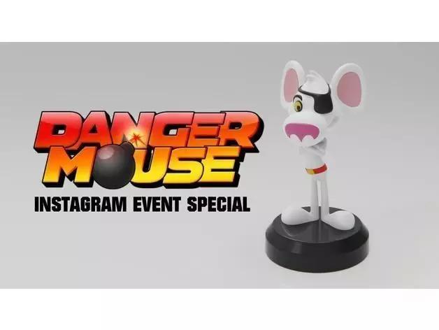 Danger Mouse 3D Printed Collectible