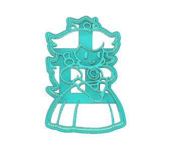 PRINCESS PEACH COOKIE CUTTER, MARIO BROS COOKIE CUTTER, PRINCESS PEACH, MARIO BROS