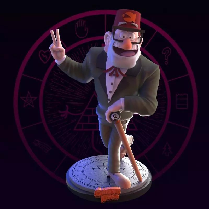 Stanely Pines from Gravity Falls fanart