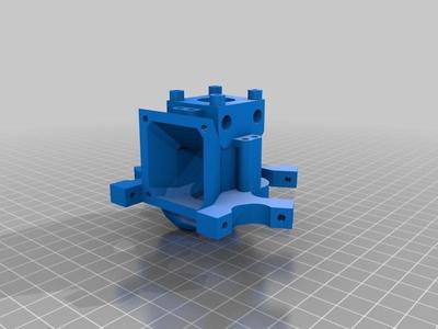 E3D v6 Hotend mount for Overlord 3D