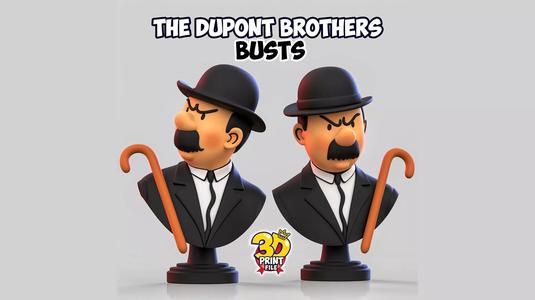 The Dupont Brothers Stylized 3D Busts