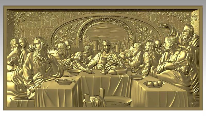 The Last Supper - Jesus Christ and the 12 Apostles Relief