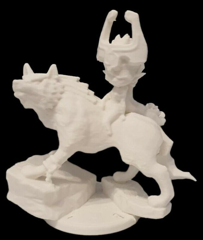 Midona and Link Wolf Zelda Twilight Princess