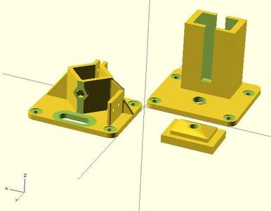 Delta-Pi redesigned top clamp and idler assembly with tensioner