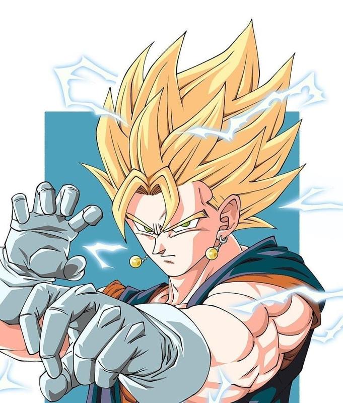 vegito vegetto wallart