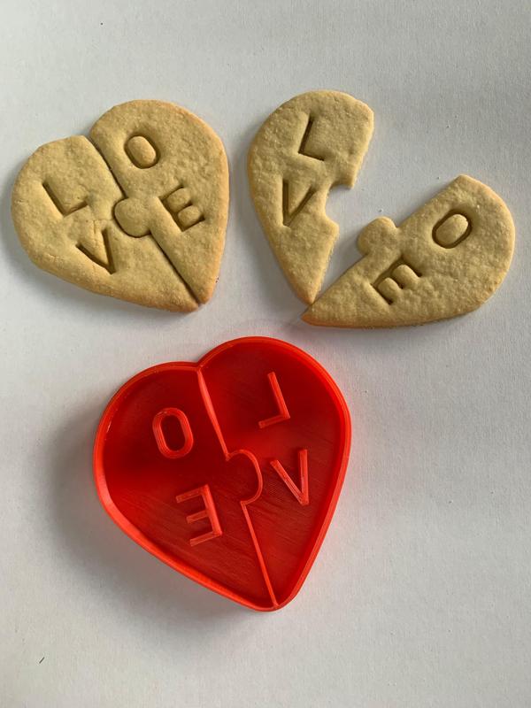 Love cookie cutter love