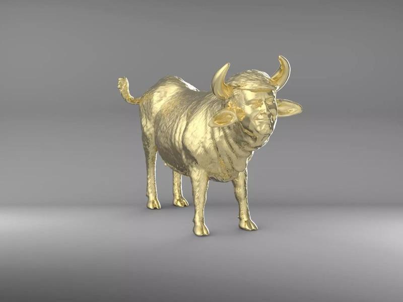 Donald Trump Golden Calf Cow