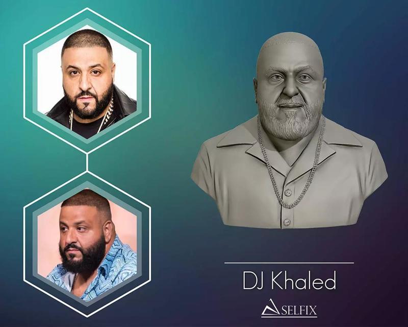 DJ Khaled Portrait Sculpture