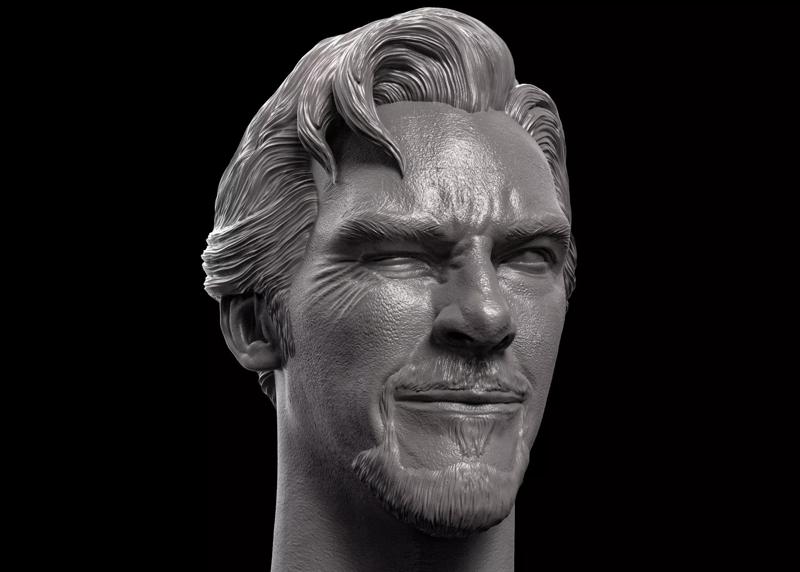 Doctor Strange-Benedict Cumberbatch Head V2