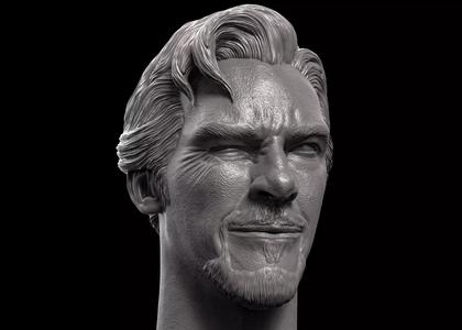 Doctor Strange-Benedict Cumberbatch Head V2
