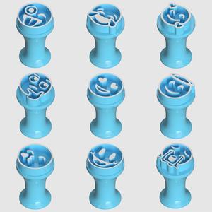 Marker stamps for brigadeiros and sweets - emojis