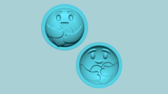 Emoji 11 Hug - Molding Arrangement EVA Foam Craft