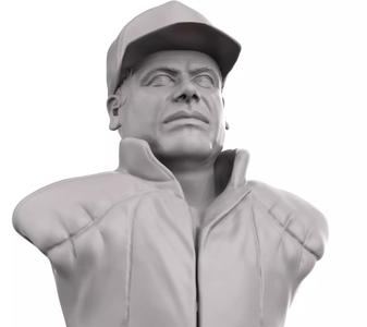 El Chapo 3D printable portrait sculpture