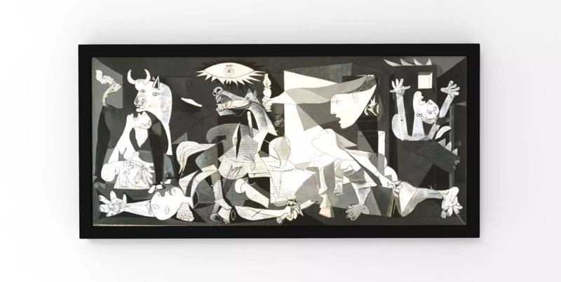 Guernica painting by Pablo Picasso for 3D printing
